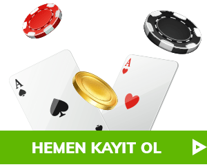 Poker kartları ile hızlı kayıt ol ekranı